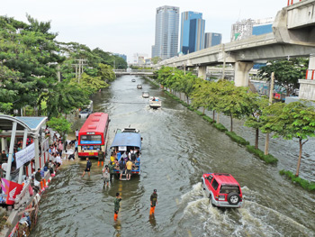 inondations à Bangkok en novembre 2011