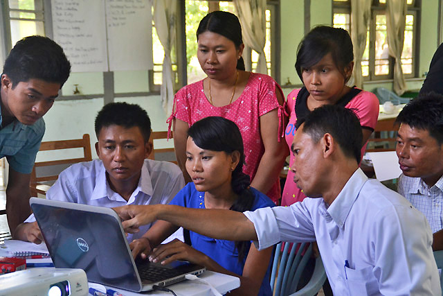 projet de solidarité climatique au Myanmar.Partenaires du Geres.