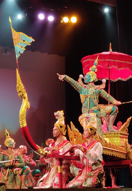 danseurs Khon a Bangkok
