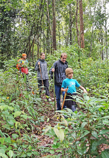 randonneurs au parc Doi Inthanon