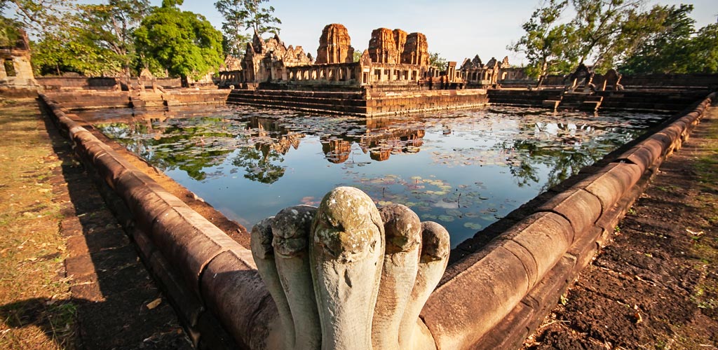 temple khmer Muang Tam dans l'Isan en Thailande